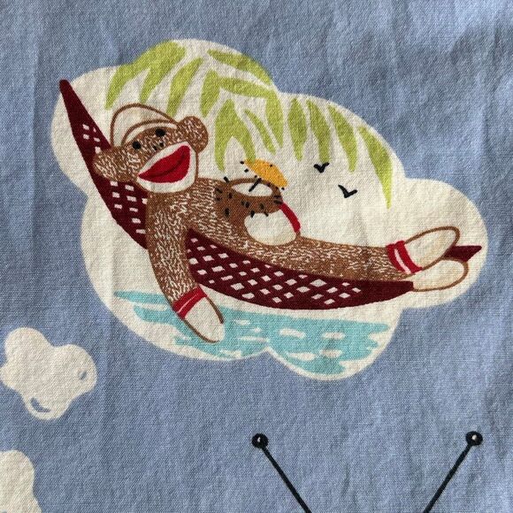 Nick & Nora Sock Monkey Pajama Pants XL Bowling Hammock Television - Picture 8 of 8